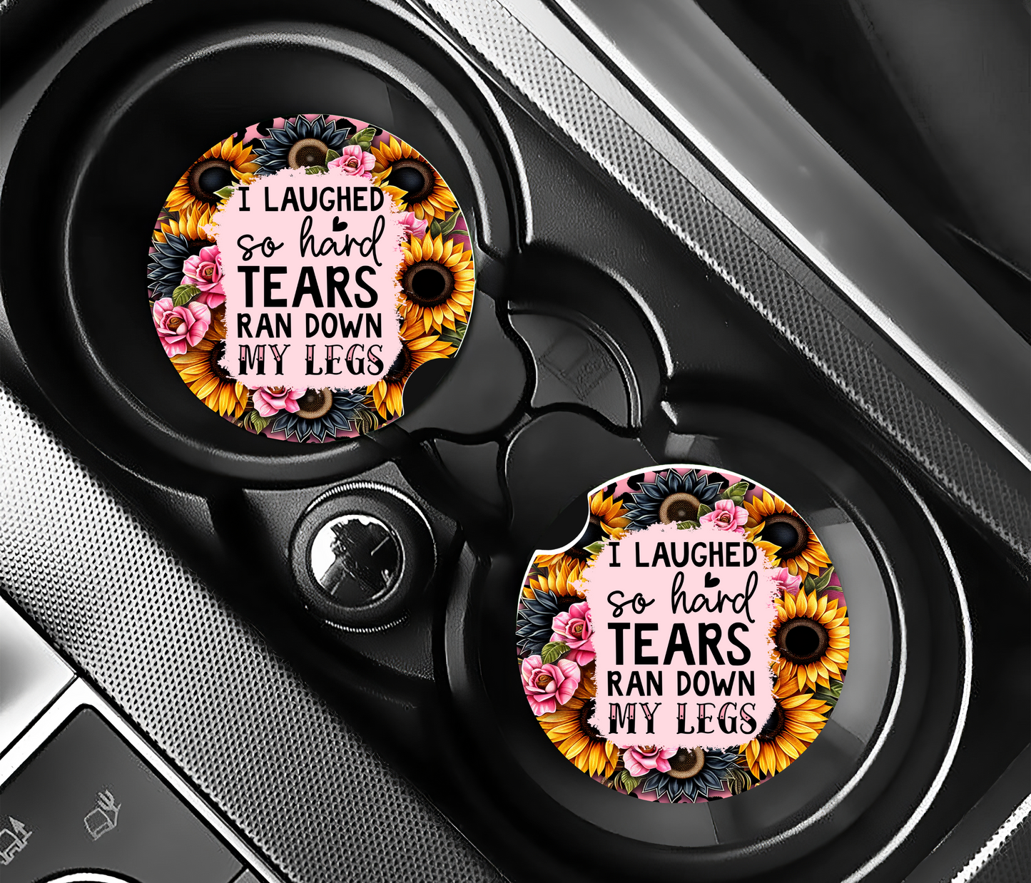 Tears Ran Down Car Coasters