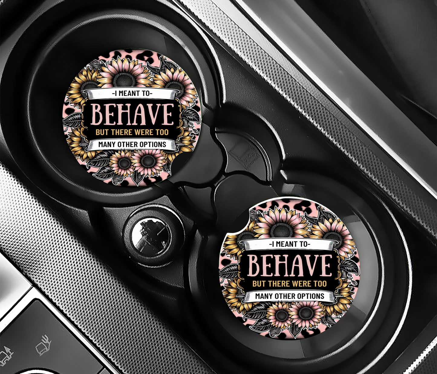 Behave Car Coasters