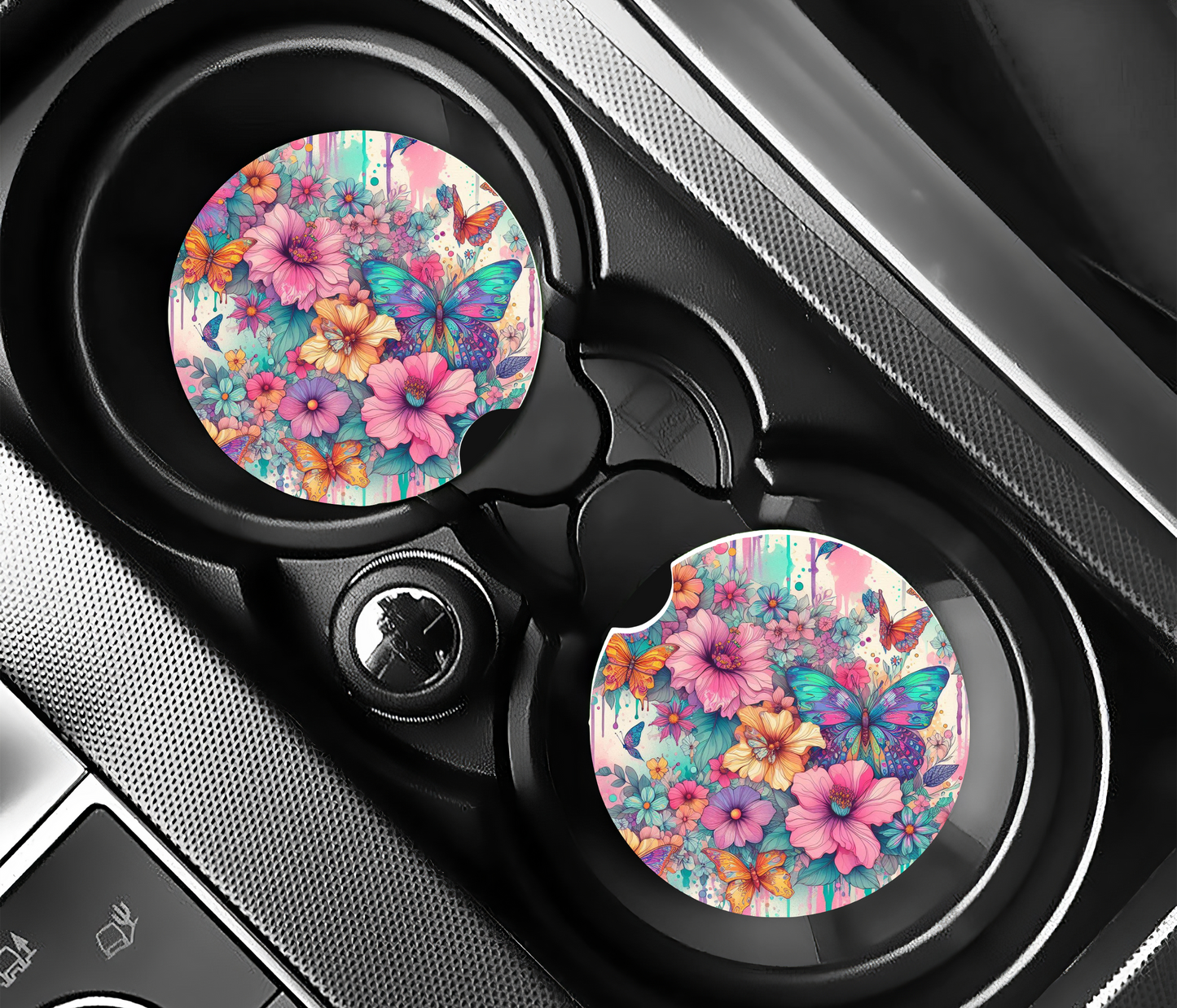 Flower Explosion Car Coasters