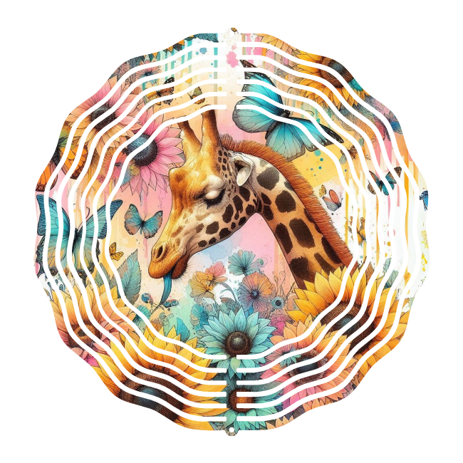 Giraffe Wind Spinner