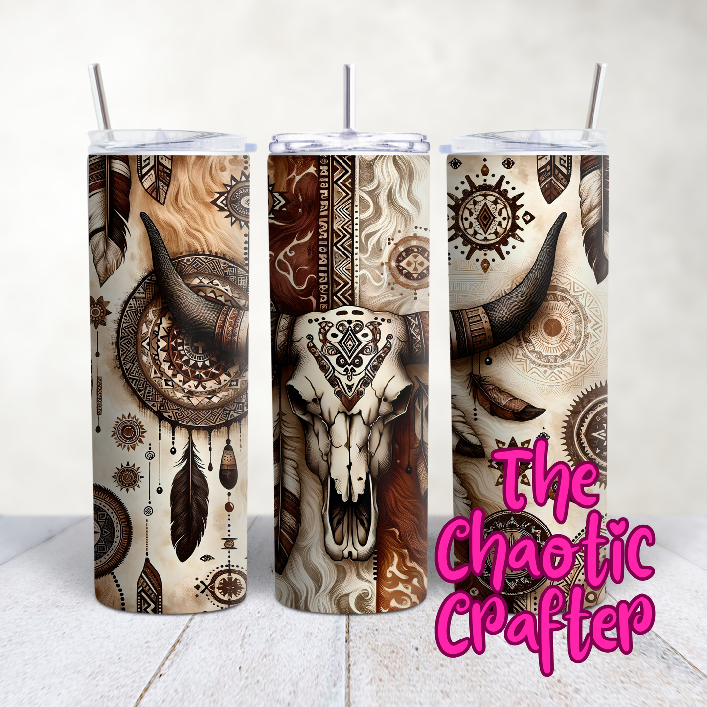 Cow Skull 20oz Tumbler