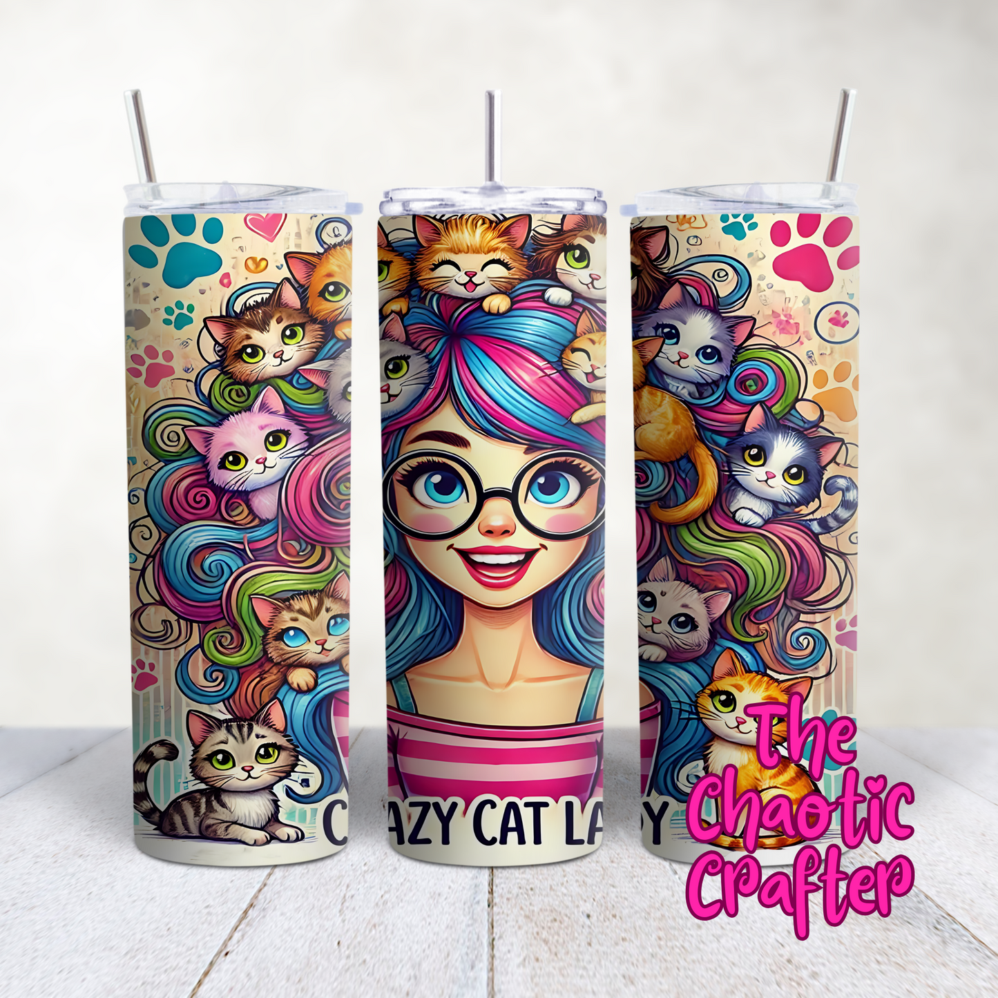 Crazy Cat Lady 20oz Tumbler