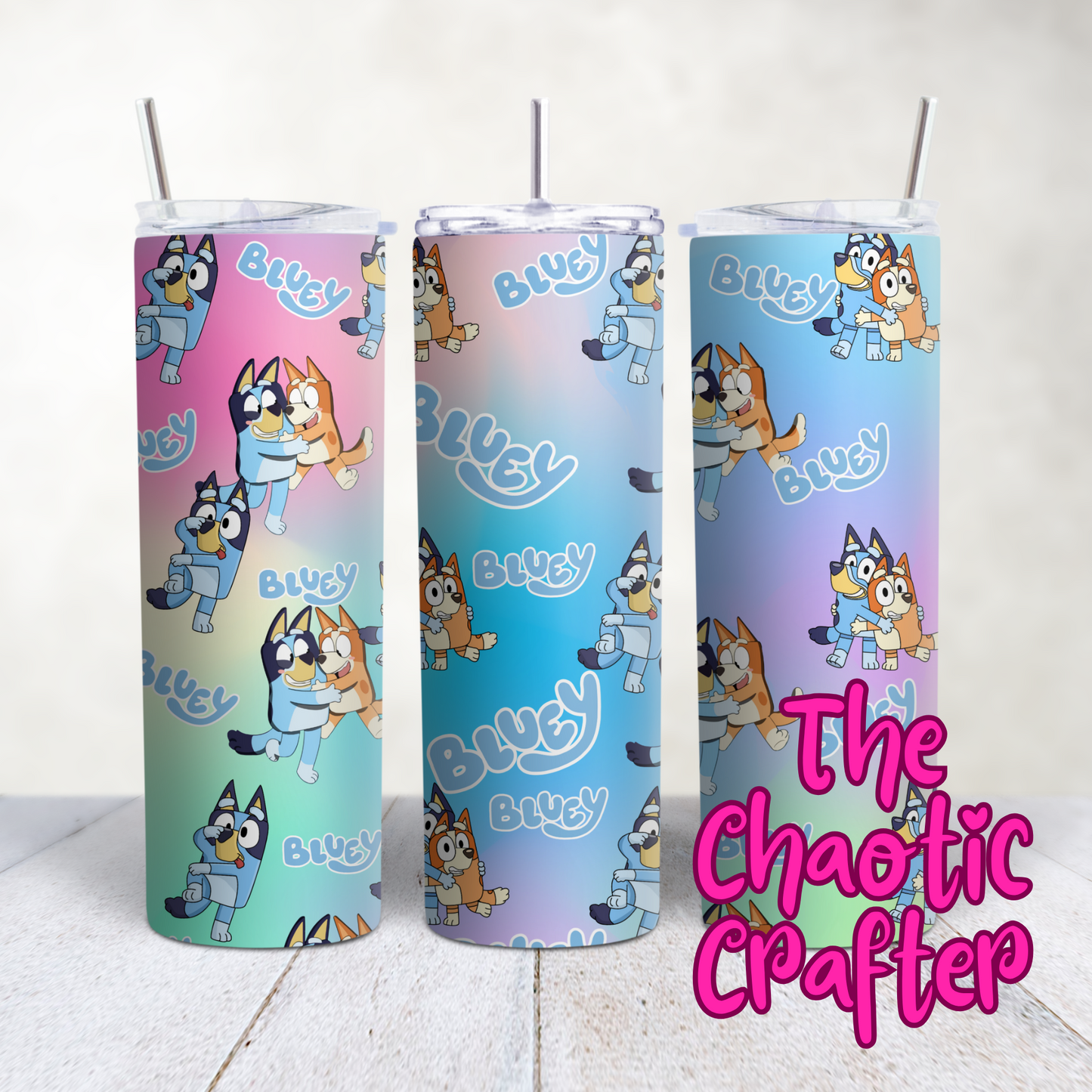Blue Dog - Ombre Design 20oz Tumbler