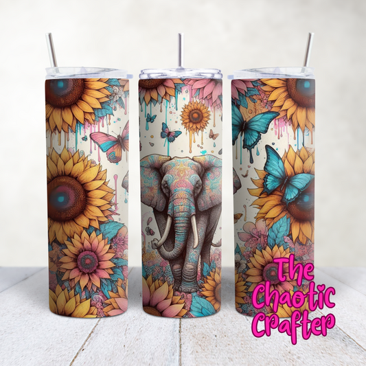 Pastel Elephant 20oz Tumbler