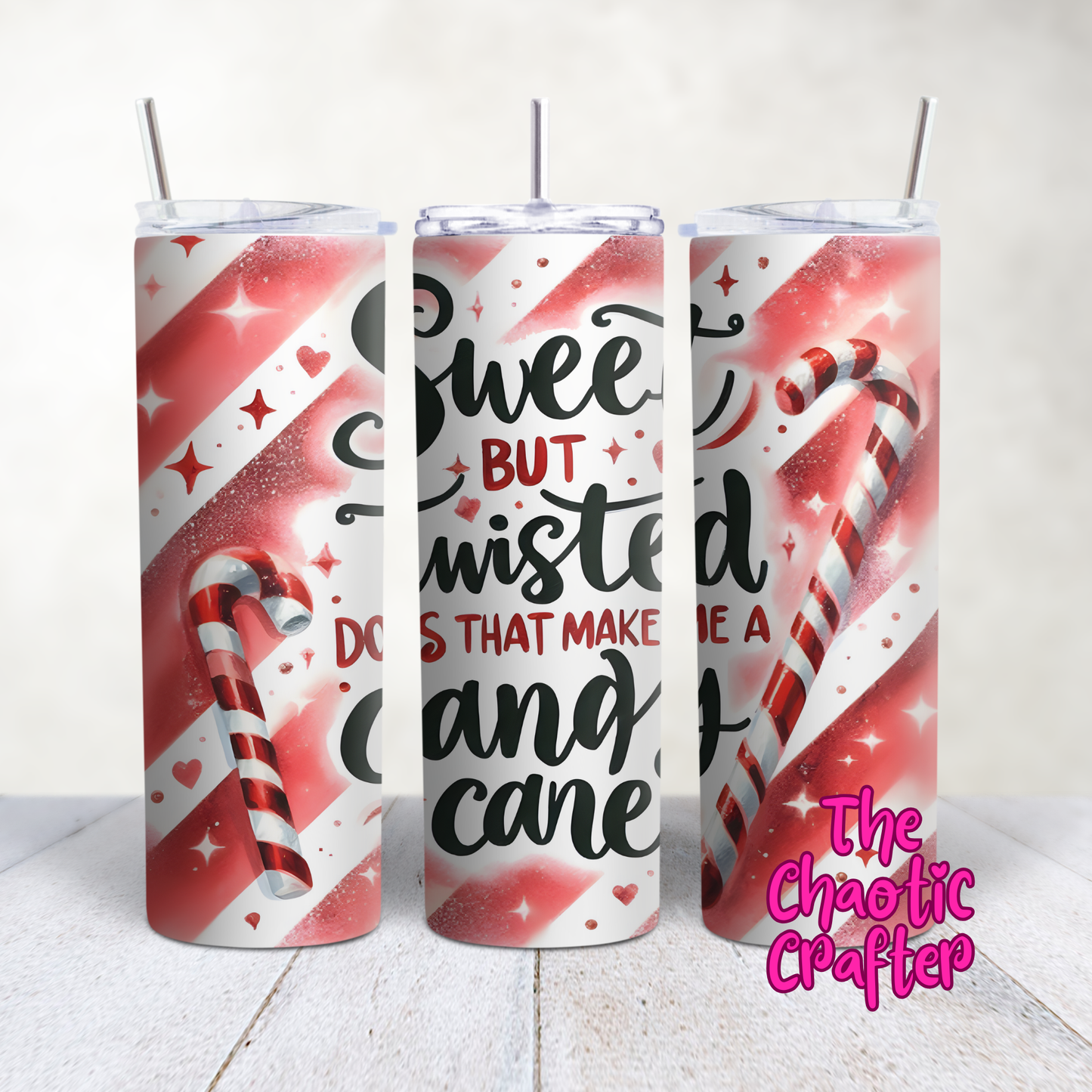 Candy Cane Christmas Tumbler