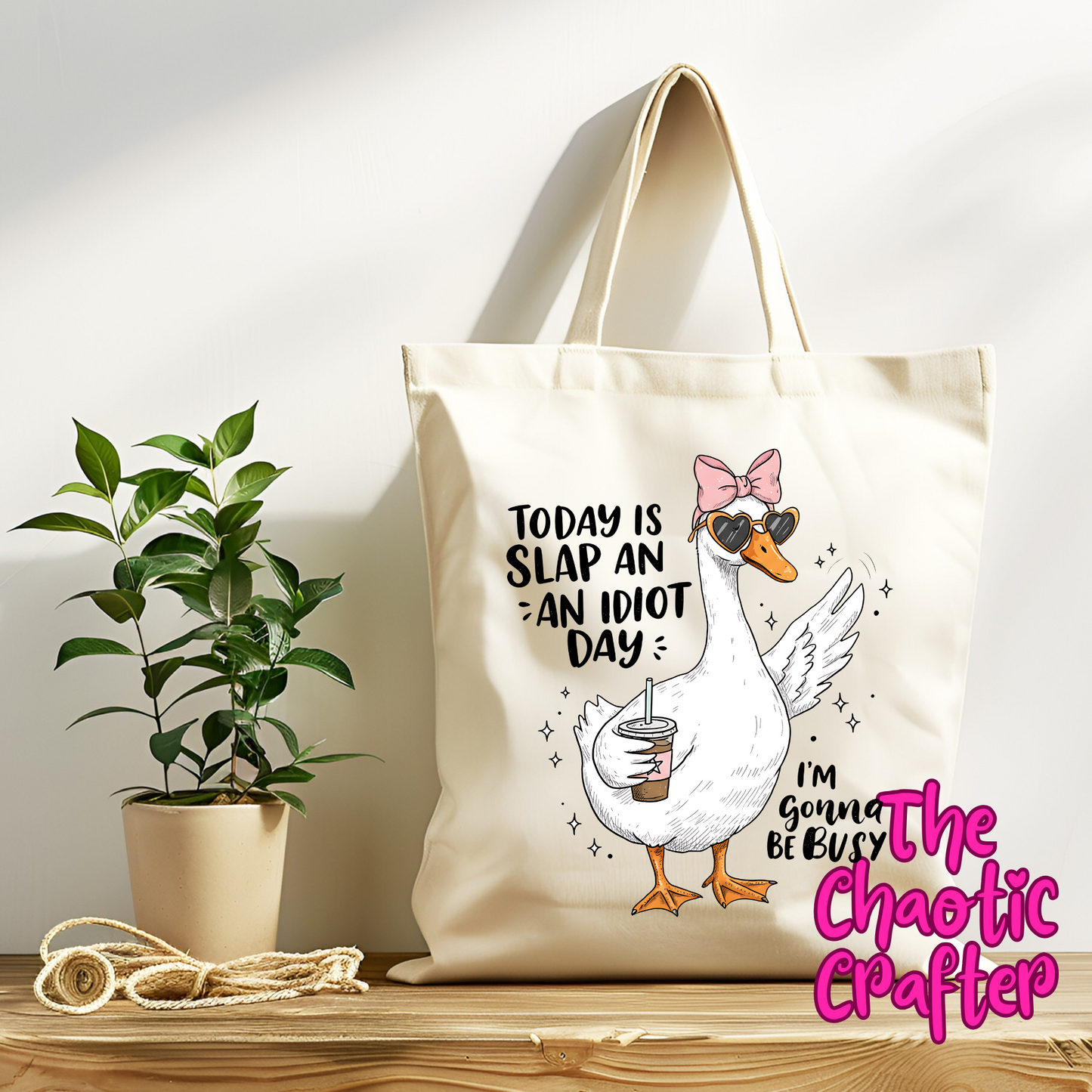 Glam Duck Tote Bag