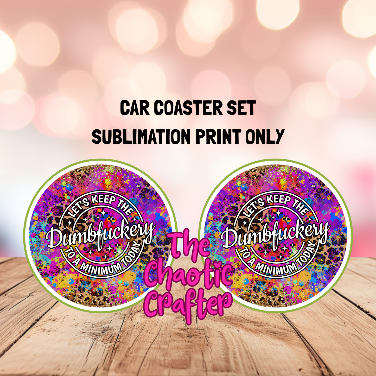 Sublimation Car Coaster Prints #1