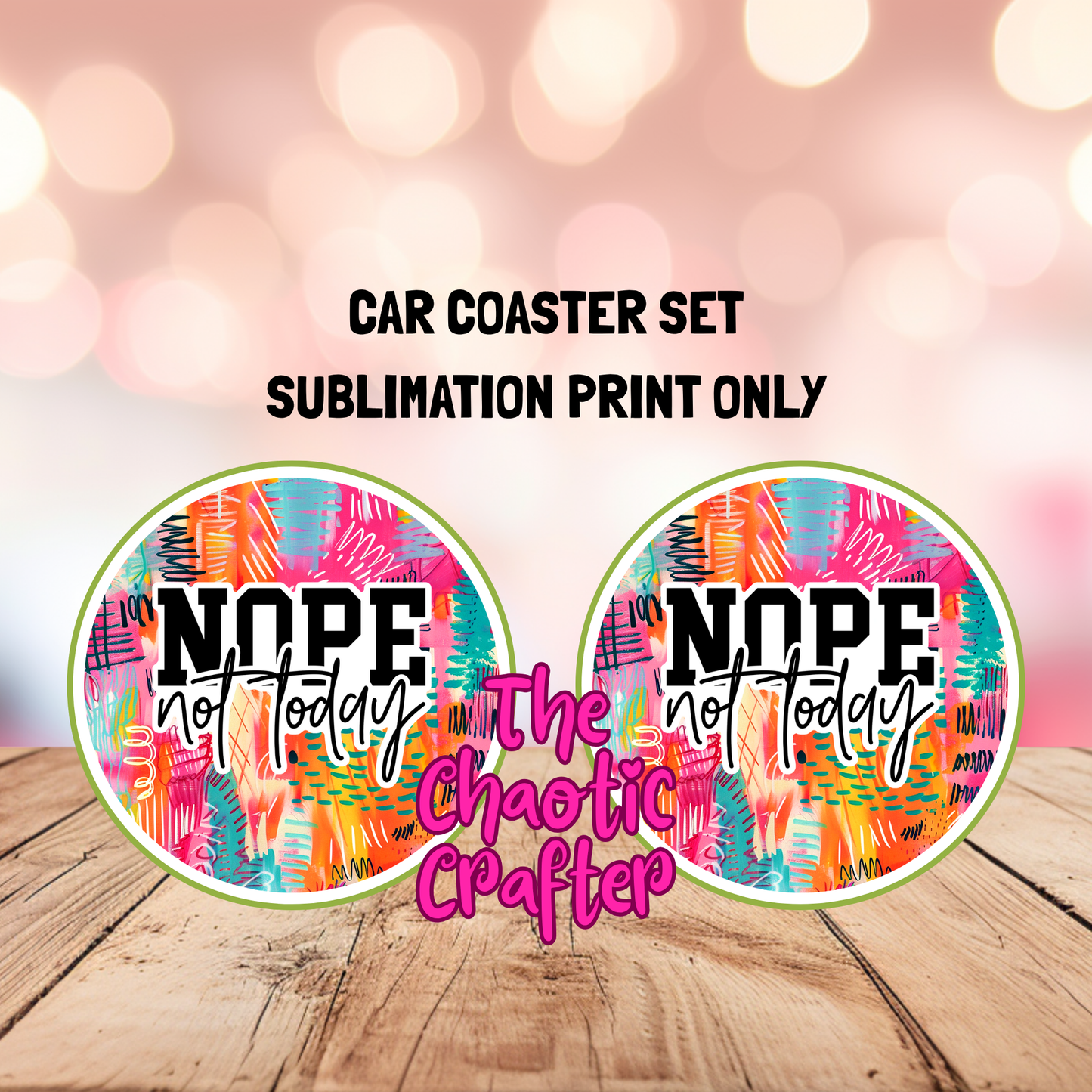 Sublimation Car Coaster Prints #25