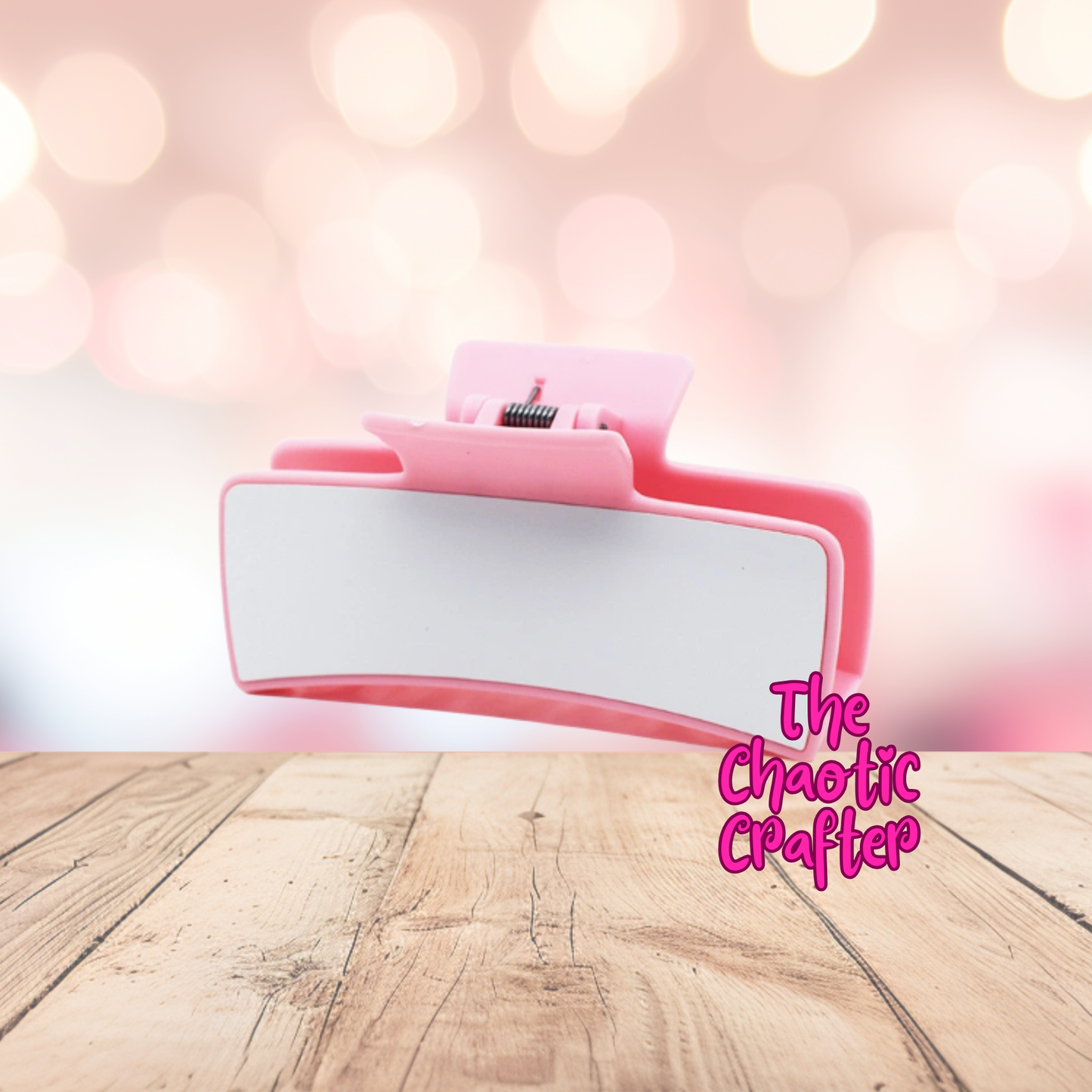 Pink Claw Clip- Sublimation Blanks