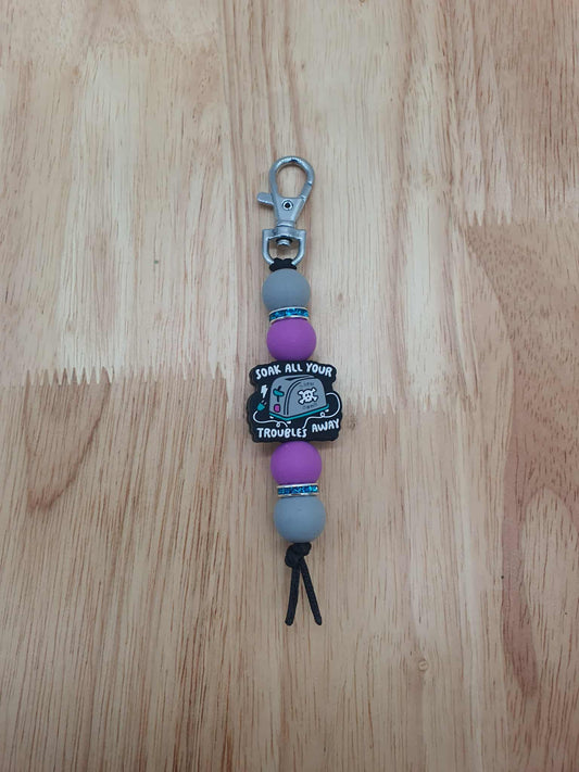 Soak your Troubles Away Keyring