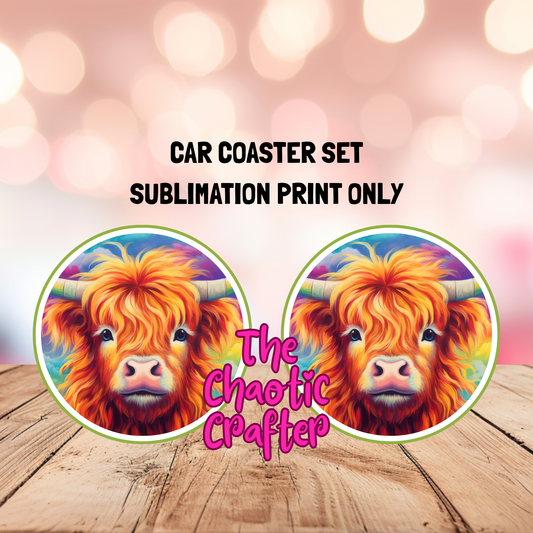 Sublimation Car Coaster Prints #19