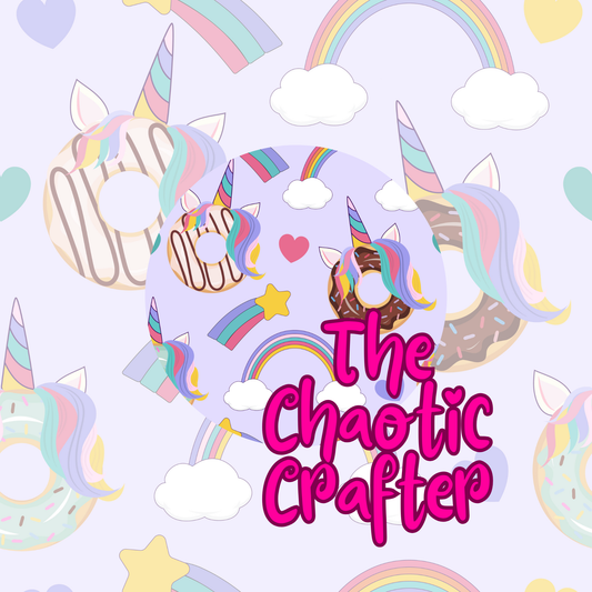 Donut Unicorn Sublimation Prints (TRANSFERS ONLY)