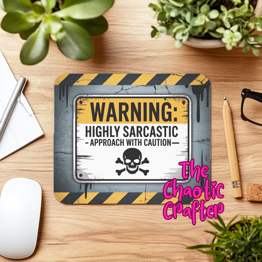 Warning Mouse Pad