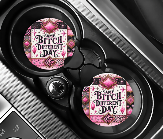 Same B, Different Day Car Coasters
