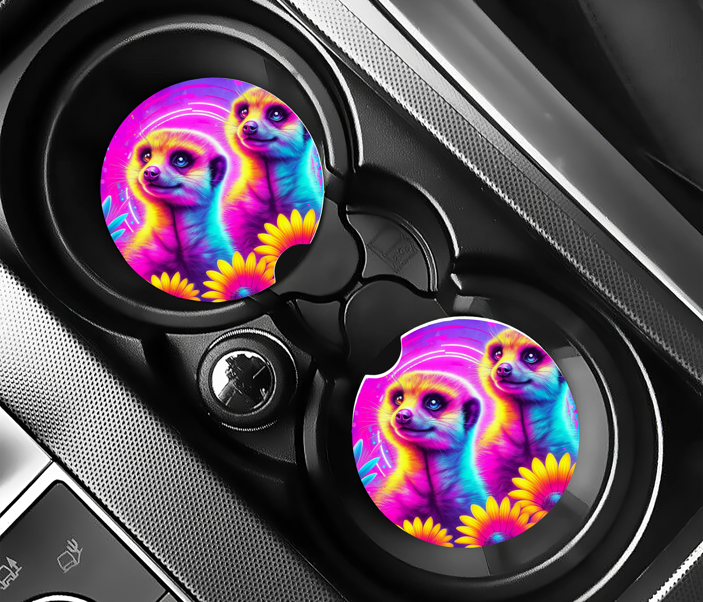 Meerkat Car Coasters