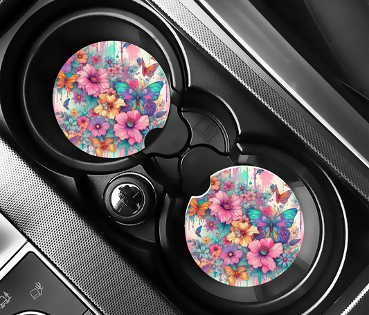 Flower Explosion Car Coasters