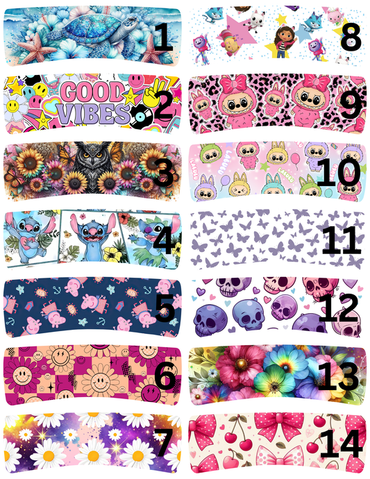 Claw Clip Sublimation Prints