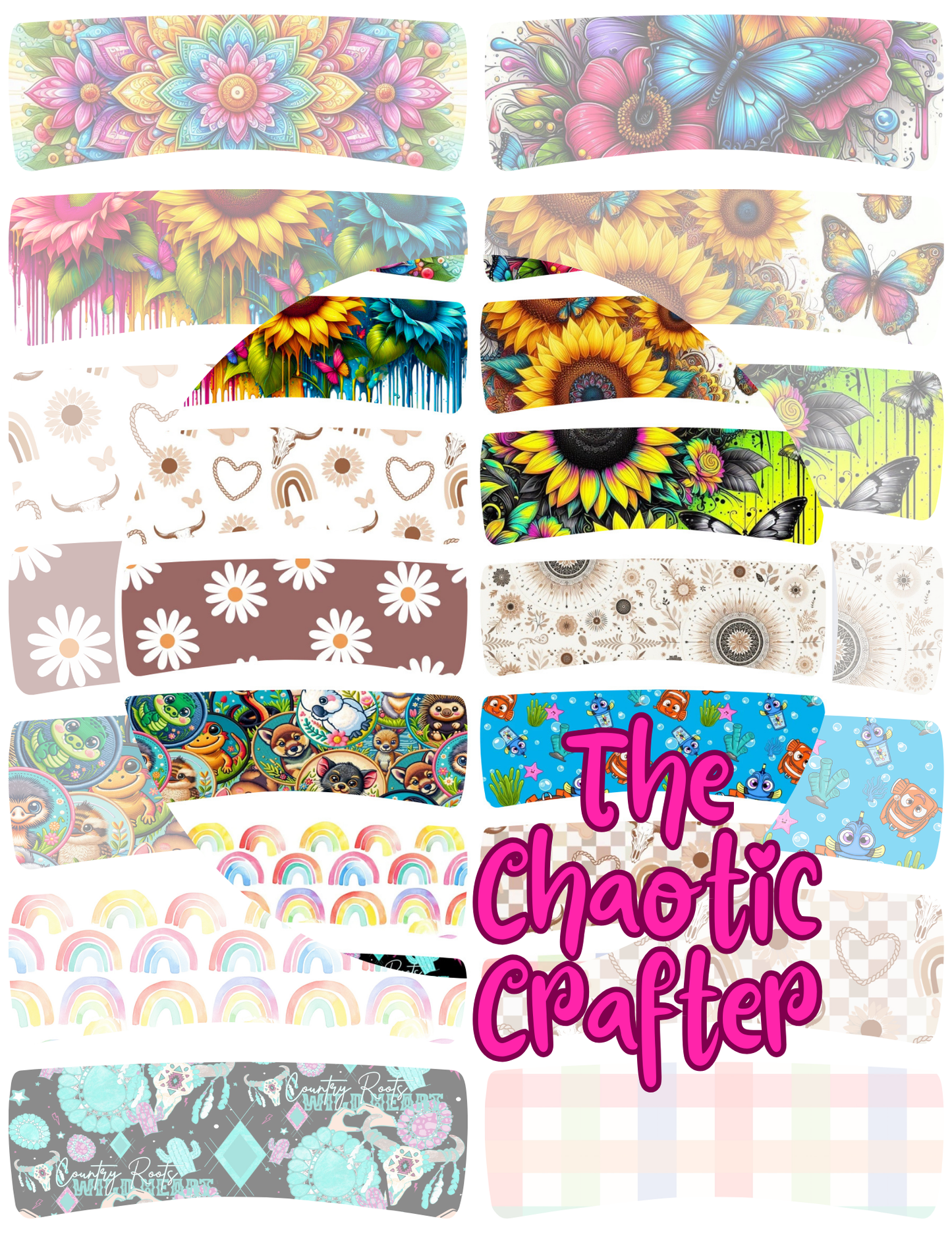Claw Clip Sublimation Print Sheets - Per set of 2