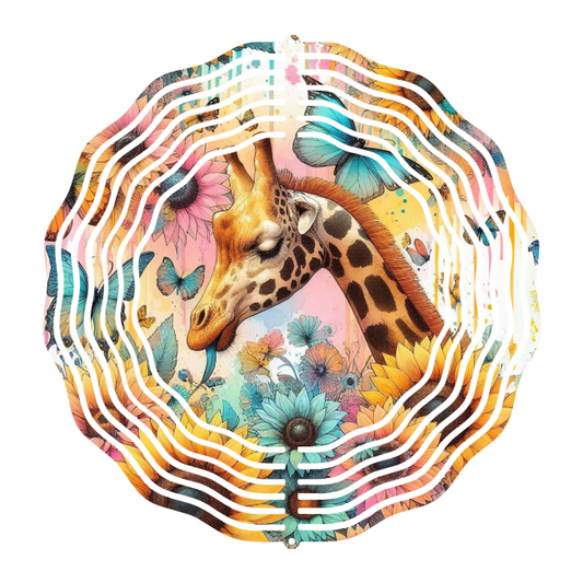 Giraffe Wind Spinner