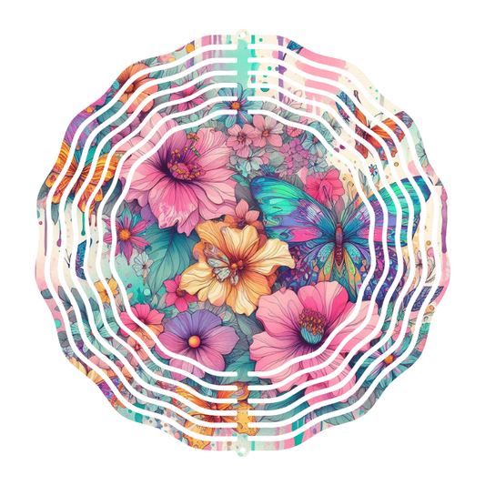 Flowers Wind Spinner