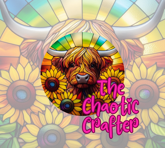 Sunflower Baby Highland Sublimation Prints (TRANSFERS ONLY)