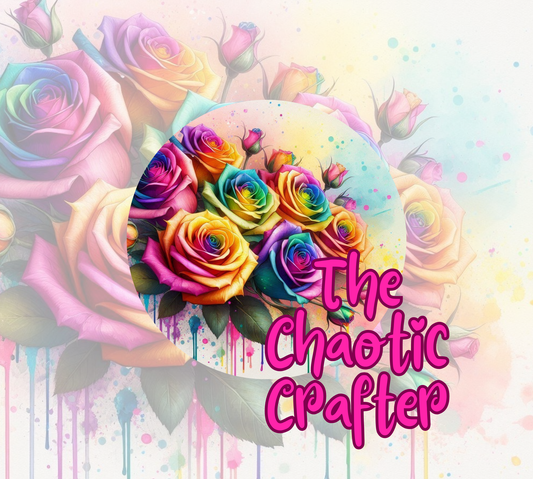 Rainbow Roses Sublimation Prints (TRANSFERS ONLY)