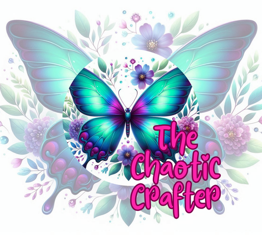 Blue Butterfly Sublimation Prints (TRANSFERS ONLY)