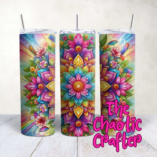 Flower Mandala 20oz Tumbler