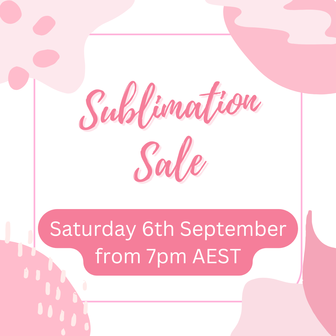 Sublimation Sale Deposit