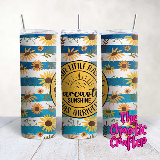 Sarcastic Ray of Sunshine 20oz Tumbler