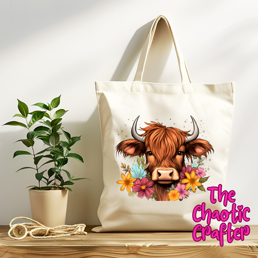 Daisy Cow Tote Bag