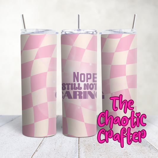 Not caring 20oz Tumbler