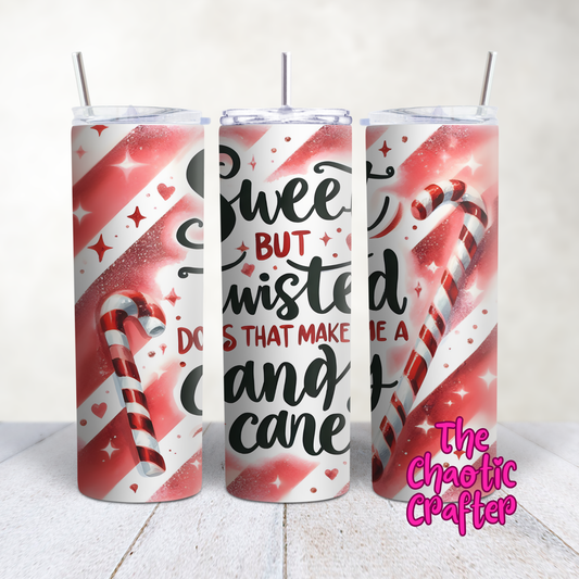 Candy Cane Christmas Tumbler