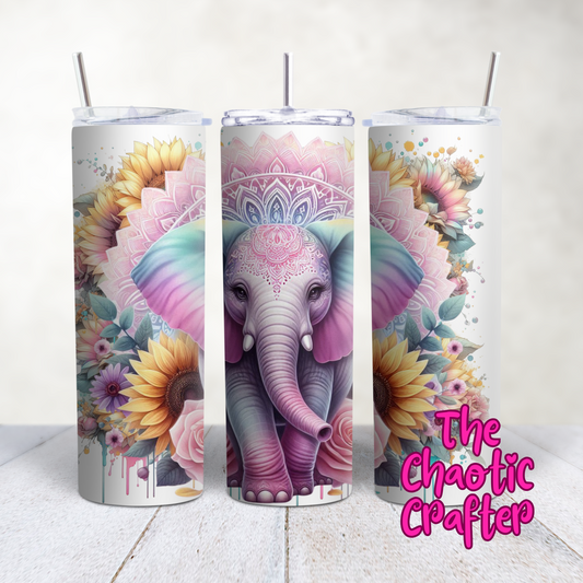 Pastel Elephant 20oz Tumbler
