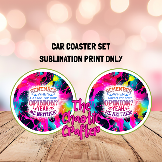 Sublimation Car Coaster Prints #4