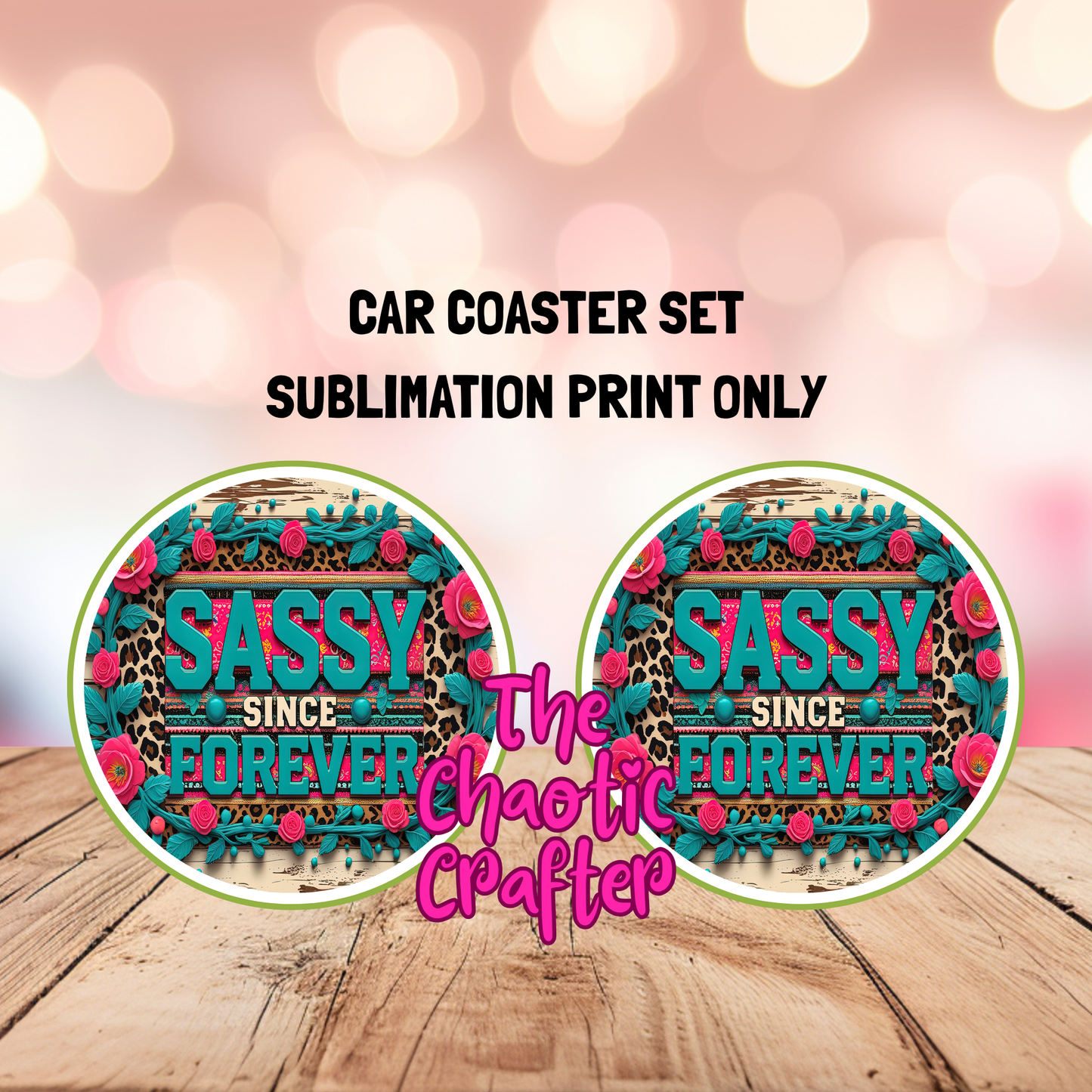 Sublimation Car Coaster Prints #23
